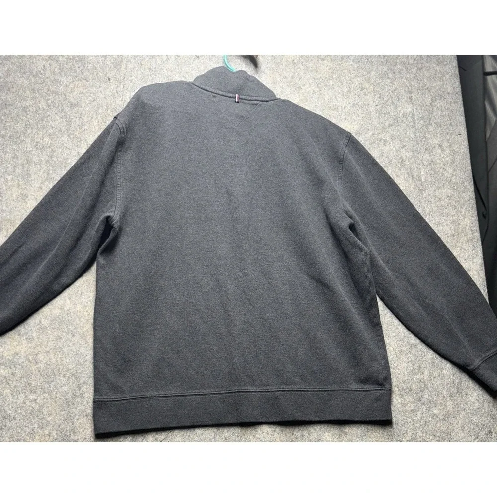Men's Tommy Hilfiger 1/4 Zip Pullover Sweater - Grey - XXLarge‎